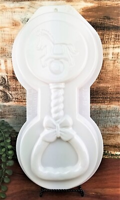 #ad CK PRODUCTS Baby Rattle Toy Pantastic Plastic Party Cake Pan Mold Baby Shower $13.50