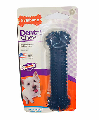 #ad Nylabone Dental Chew Nylon Bone for Dogs 11 KG Moderate Veterinarian Recommended $10.20
