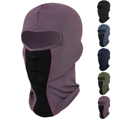 #ad Balaclava Full Face Mask UV Sun Protection Breathable Helmet Liner for Men Women $17.99