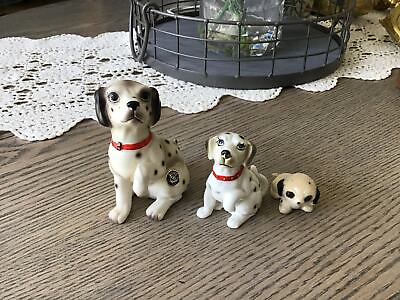 #ad Three Vintage Josef Originals Dog Figurines Josef Originals Dalmatian Dogs Figu $51.00