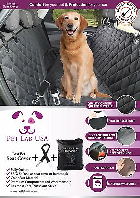 Waterproof Pet Car Seat Protector Hammock Heavy Duty Nonslip Dog Cat Cover $26.95