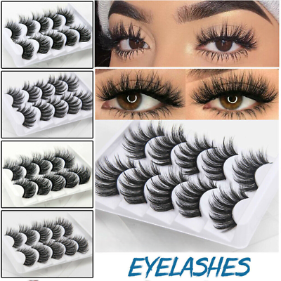 #ad 10X 3D Mink Handmade Fake Eyelashes Natural Long Wispy Makeup False Lashes US❉ C $3.73
