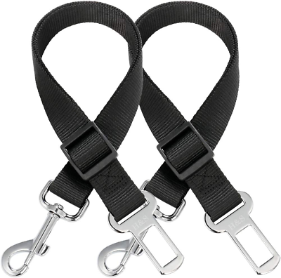 Hamp;S Dog Seat Belt for Car Traveling Adjustable Nylon Seat Belt for Dogs with S $12.74