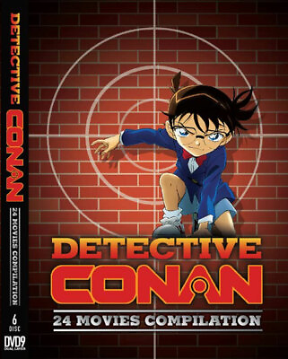 #ad DETECTIVE CONAN 24 MOVIE COMPILATION ANIME DVD ENGLISH SUBTITLE REGION ALL $33.29