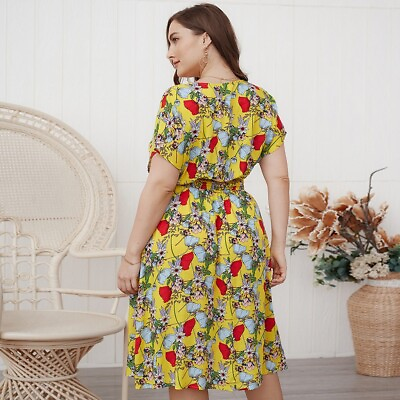 #ad womens floral print dress $35.99