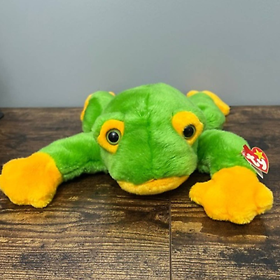 #ad Ty Beanie Buddies Smoochy The Frog Plush Vintage 1998 $29.70