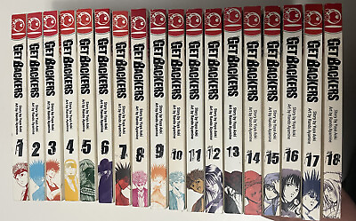 #ad Get Backers Manga Lot Volumes 1 18 Lot English Books Yuya Okinawa Rando $110.00