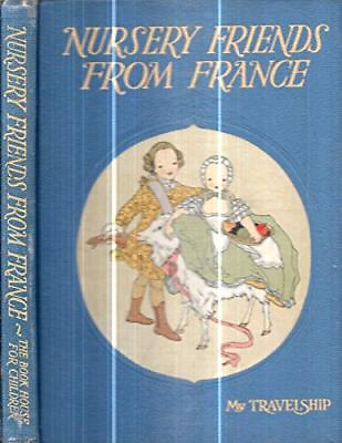 #ad 1950 NURSERY RHYMES FROM FRANCE BRILLIANTLY ILLUSTRATED GIFT IDEA Hardcover... $39.53