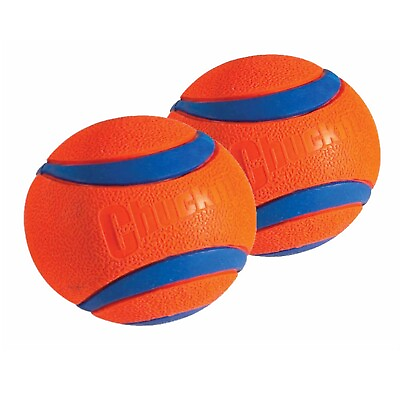 #ad Chuckit Dog Fetch Toy ULTRA BALL Durable Rubber Fits Launcher LARGE 2 PACK $25.90