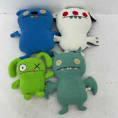 #ad Ugly Dolls Green White Blue Plush Stuffed Animal Monster Toy Lot $30.00