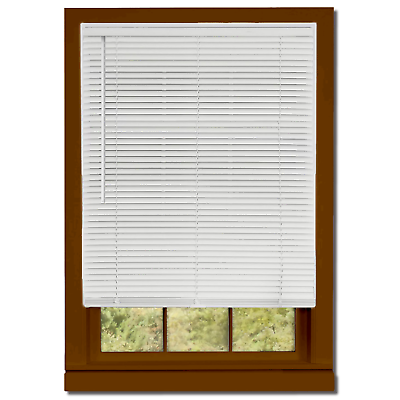 #ad Custom Made 1quot; Finished Aluminum Cordless Mini Blinds Choose Size amp; Color $87.57