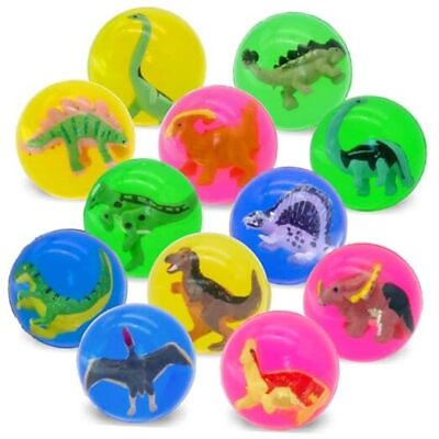 #ad 12 Pieces Bouncy Balls with 3D Dinosaur Inside 1.7inch Dinosaur Dinosuar 12PCS $42.48