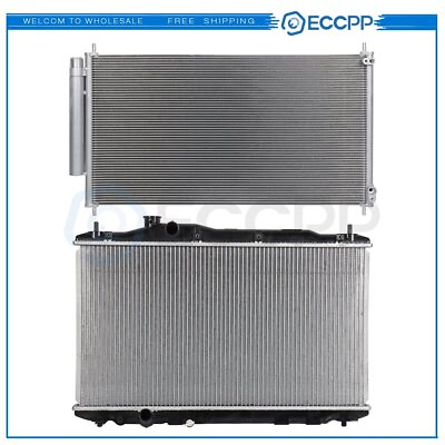 #ad Aluminum Radiator amp; AC Condenser Cooling Kit For 12 15 Honda Civic $98.99