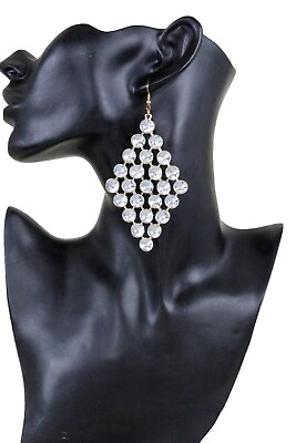#ad Women Dressy Fashion Jewelry Earrings Gold Metal Silver Bling Bead Wedding Look $14.24