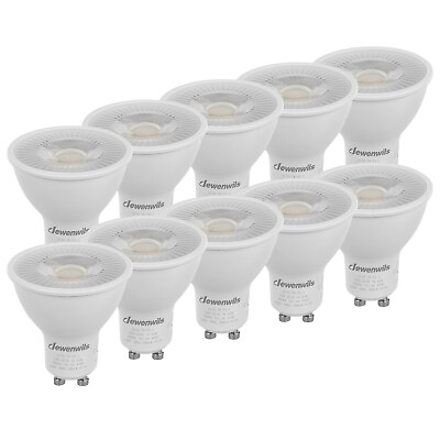 #ad DEWENWILS 10 Pack GU10 LED Dimmable Daylight White Track Lighting Bulb 5000K 7W $18.99
