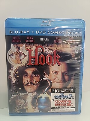 #ad Hook Blu ray 1991 Robin Williams Dustin Hoffman Steven Spielberg $9.95