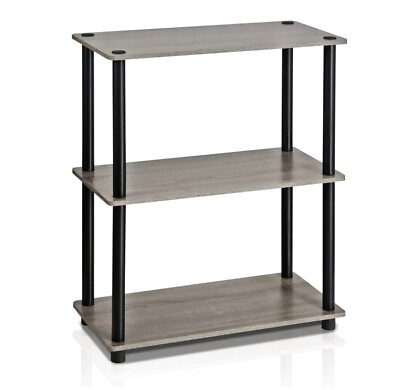 #ad Furinno Turn N Tube 3 Tier Compact Multipurpose Shelf Display Rack 24quot;x12quot;x29quot; $29.45