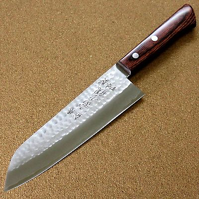 #ad Japanese Kitchen Santoku Knife 170mm 6.7 inch 3 Layers VG 1 Hammer Forged JAPAN $119.90