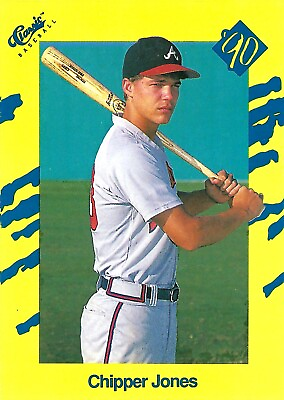 #ad 1990 Classic Yellow # T92 RC Rookie Atlanta Braves Chipper Jones Hall of Fame $2.49