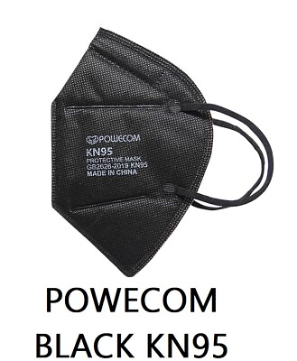 #ad Powecom KN95 Protective Black Face Mask Respirator GB2626 2019 NEW standard ✅ $11.98