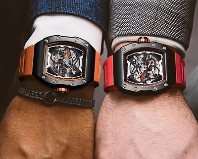 #ad BONEST GATTI 45MM Automatic Tonneau Watch Mechanical Wristwatch Luxury 5ATM $569.00