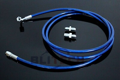 #ad Braided Blue Stainless Steel Clutch Line Fit 1992 2001 Honda Prelude Complete $33.13