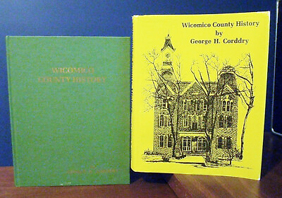 #ad Maryland Eastern Shore Wicomico County Salisbury History Corddry Book 1981 $39.00