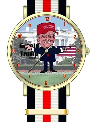 #ad President Donald J. Trump Collectible Caricature Watch $19.99