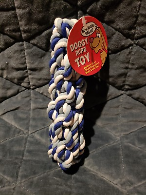 #ad #ad DOG ROPE blue WHITE TOYS GREAT DOG TOY 8 INCHES LONG twist rope $4.99