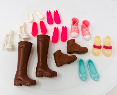 #ad Fashion Doll Shoe Lot 10 Pairs Fits Barbie Ken Skipper $8.99