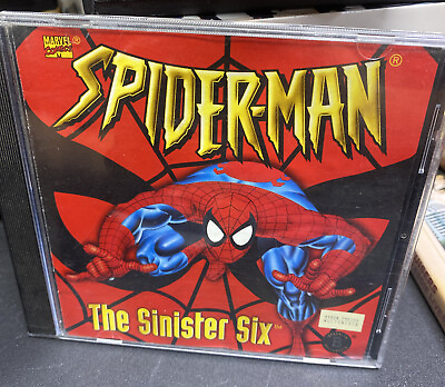 #ad Spider Man The Sinister Six PC CD comic book based game Rare 1996 $15.00