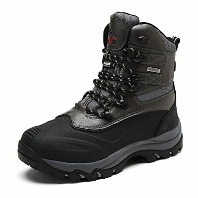 NORTIV 8 Men#x27;s Insulated Waterproof Winter Rain Snow Skii Outdoor Hiking Boots $58.39