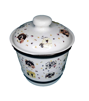 #ad #ad Dog Treat Ceramic Canister Jar $19.97