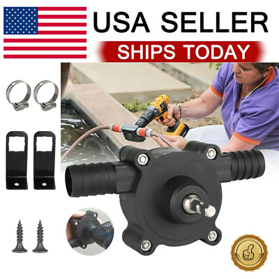 #ad Home Electric Drill Drive Self Priming Pump Water Oil Fluid Transfer Pumps Tools $9.69