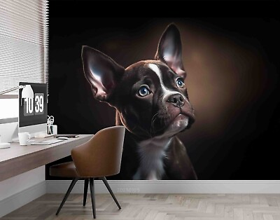 #ad 3D Dog Cute Animal Self adhesive Removeable Wallpaper Wall Mural 6 $224.99