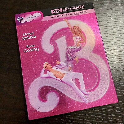 #ad New Barbie 4k Ultra HD Digital Code 2023 good Til 2025 W Slipcover Movie $17.99