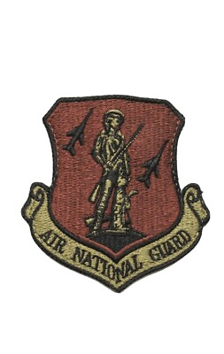 #ad USAF Air National Guard OCP Spice Brown Patch w Hook $4.85