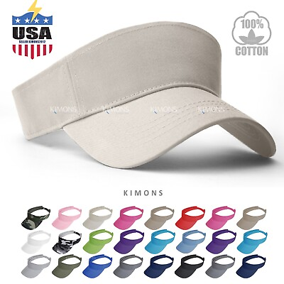 #ad Visor Sun Plain Hat Sports Cap Colors Golf Tennis Beach Adjustable Summer 5 $6.95
