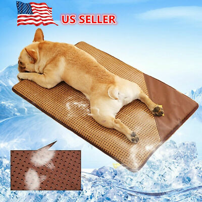 Pet Dog Summer Cooling Mat 3 Layers Sofe Summer Bed for Cat Puppy Dog Non slip $15.19