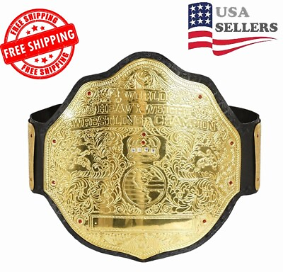 #ad BIG GOLD World Heavyweight Championship Replica Tittle Belt Adult 2MM FREE SHIP $999.99
