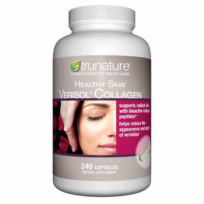 #ad Trunature Healthy Skin Verisol Bioactive Collagen Peptides 240 Capsules Exp 1 27 $29.94