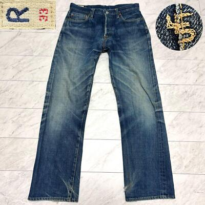 #ad 45Rpm Denim Jeans Indigo Dyed Vintage 33 W40cm L71cm JAPAN $111.10