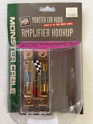 #ad Monster Cable Car Audio Gold Amplifier Fuse Block 30 Amp Gold Fuse 1995 $24.99