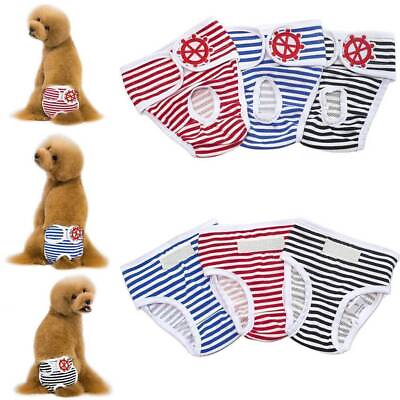 #ad Washable Female Dog Puppy Pet Nappy Diapers Season Menstrual Sanitary Panties US $9.69