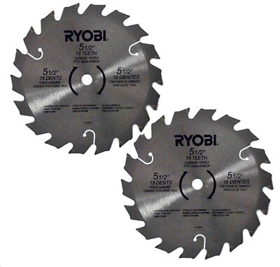 #ad Ryobi RY6202 2 Pack of OEM Replacement 5 1 2quot; Circular Saw Blades 6797329 2PK $18.95