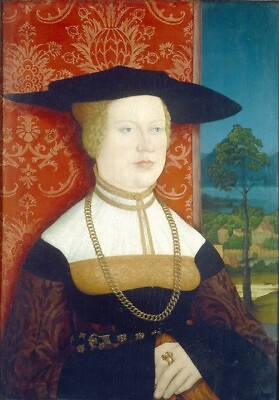 #ad Dream art Oil painting Margarethe Vhlin Wife of Hans Roth obverse 1527 Bernhard $81.99