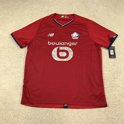 #ad New Balance Lille Losc Mens 2XL Jersey Red New Soccer $27.99