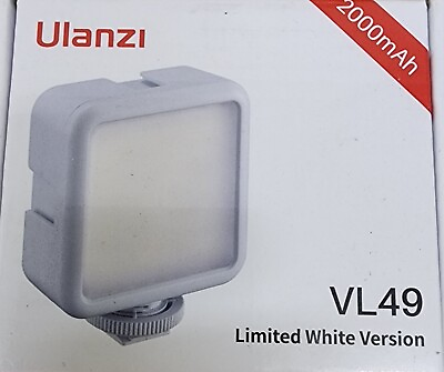 #ad ULANZI VL49 Limited White Version 2000mah $14.95