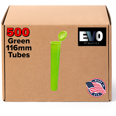 #ad 116MM Pre Roll Tubes Green Container for King Size 500 Box $69.99