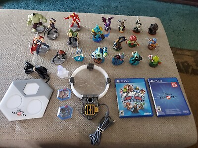 #ad PS4 Skylanders Trap Team And Disney Infinity Game And Characters $120.00